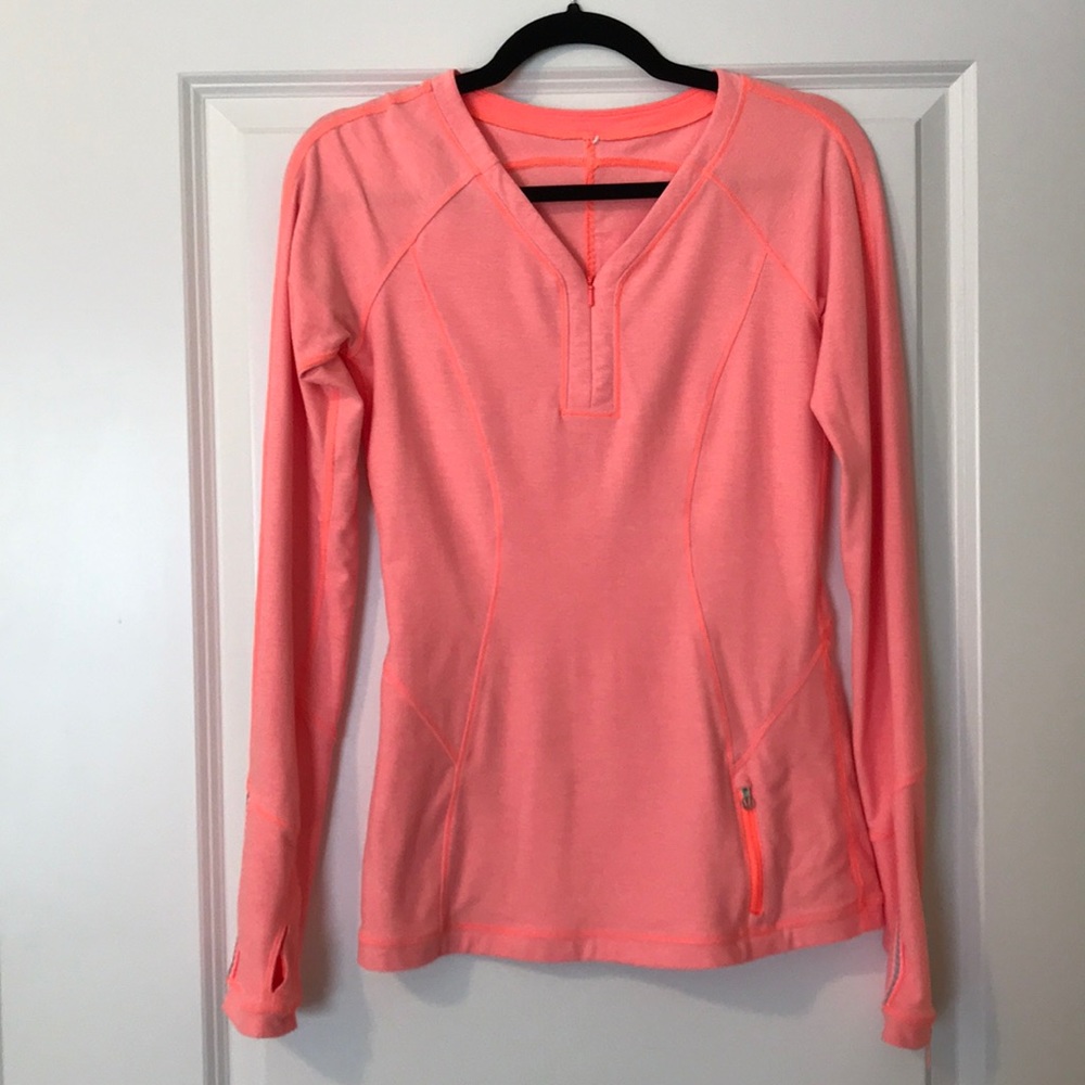 Lululemon - Zip UpOrange/Peach Pullover